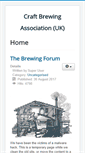 Mobile Screenshot of craftbrewing.org.uk